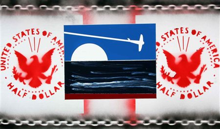 Franco ANGELI Roma 1935-1988 Frammenti, 1983 smalto su tela enamel on canvas...