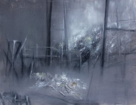 Giuseppe BANCHIERI Milano 1927 - Massa Carrara 1994 Ricordo di campagna, 1961...