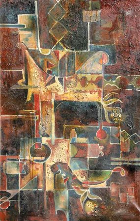 Ernesto SOLFERINO Latiano di Brindisi, 1946 Composizione olio su tela oil on...