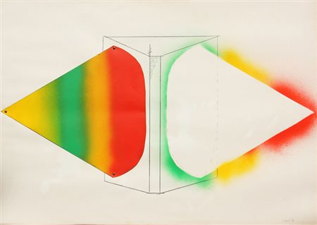 Rodolfo ARICO’ Milano 1930-2002 Spettro solare, 1966 collage e tecnica mista...