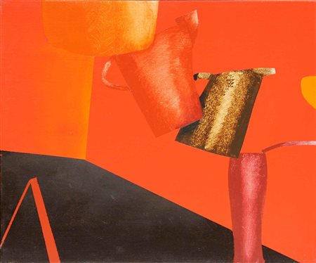 Emilio TADINI Milano 1927-2002 Natura morta acrilico su tela / acrylic on...