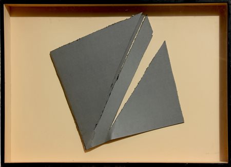 Giuseppe SPAGNULO Grottaglie 1936 Studio per ferro spezzato, 1974 cartone su...