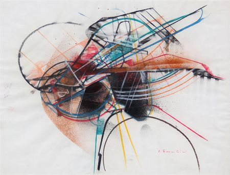 Edoardo FRANCESCHINI Catania 1928 - Varese 2006 Senza titolo tecnica mista su...