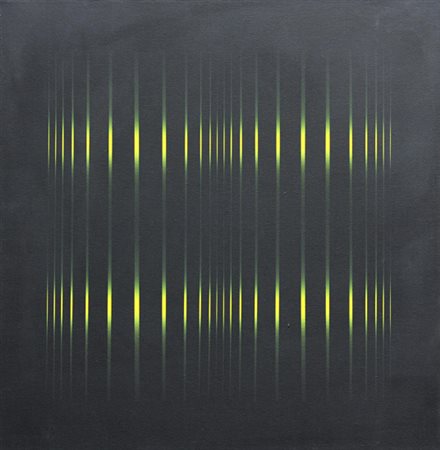 Ennio FINZI Venezia 1931 Struttura luce vibrazione nero - giallo, 1972...