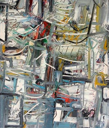 Piero RUGGERI Torino 1930-2009 Paesaggio ceruleo, 1977 olio su tela oil on...