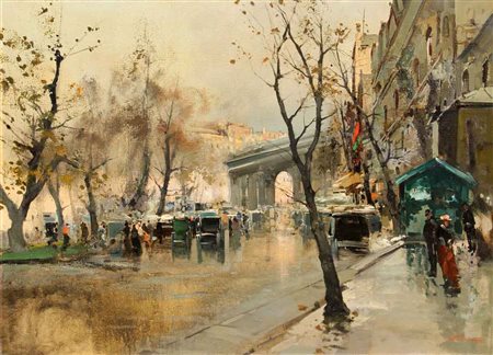 Ezelino BRIANTE Napoli 1901 - Roma 1971 Senza titolo olio su tela / oil on...