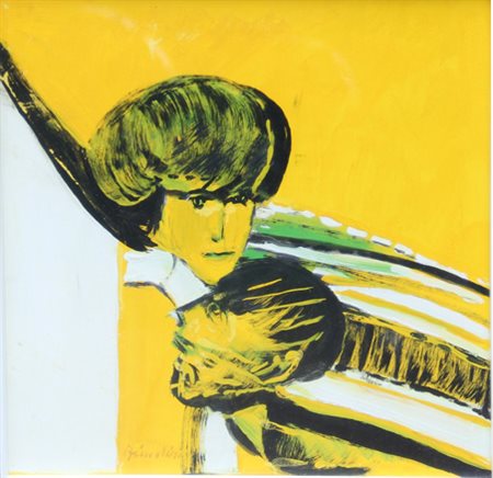 Remo BRINDISI Roma 1918 - Milano 1996 Senza titolo, 1970 acquarello su carta...