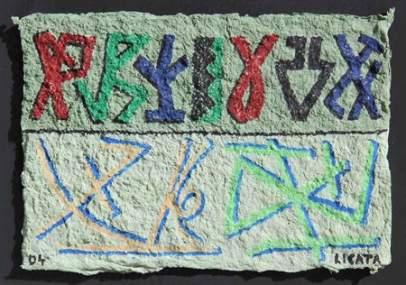 Riccardo LICATA Torino 1929 - Venezia 2014 Senza titolo, 2004 pittura su...