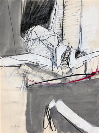 Rodolfo ARICO’ Milano 1930-2002 Senza titolo, 1962 tecnica mista su carta /...