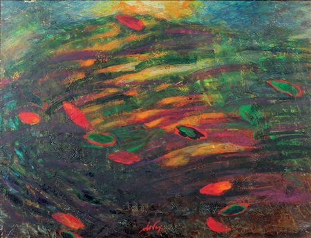 Dova Gianni Senza titolo olio su tela, cm 35x45 firmato in basso al centro,...