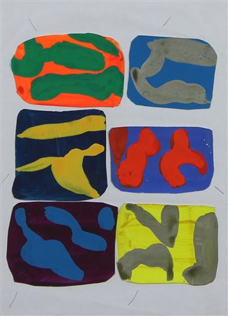 Accardi Carla Senza titolo collage e tempera su carta, cm. 21x29,5