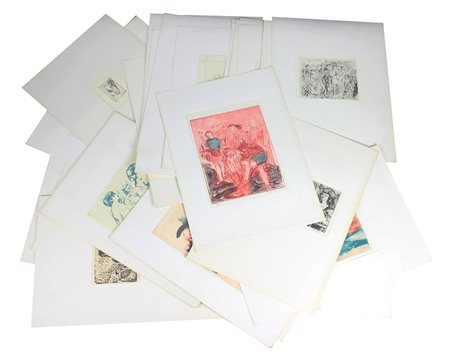 Sassu Aligi Opera Grafica Incisa dal 1929 al 1962, 1963 cartella composta da...