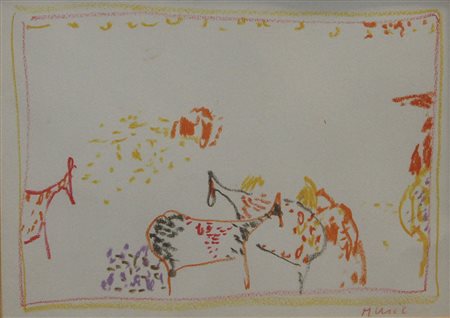 Music Anton Zoran Cavalli pastello su carta, cm. 20x28 firmato in basso a destra