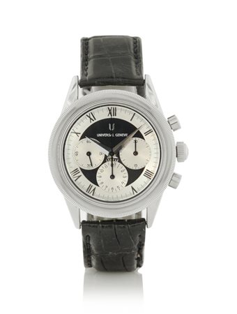UNIVERSALUNIVERSAL GENEVE CRONOGRAFO ANNI '90.Cassa n. 4136212 in acciaio con...