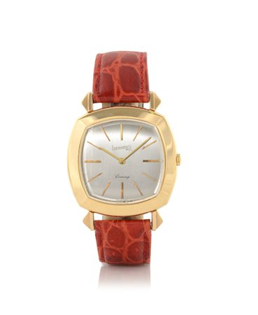 EBERHARDEBERHARD EVENING ANNI '60.Cassa carré galbé in oro giallo 18 kt con...