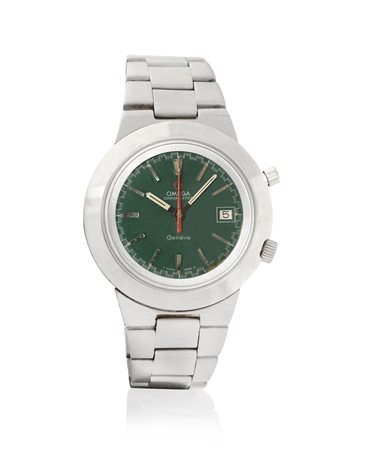 OMEGAOMEGA CHRONOSTOP ANNI '70. Cassa in acciaio con fondello a vite, corona...