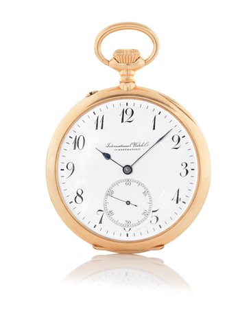 INTERNATIONAL WATCH CO.INTERNATIONAL WATCH CO. DEL 1913.Cassa in oro rosa 14...