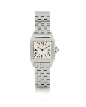 CARTIERCARTIER PARIS SANTOS DEMOISELLE SERIE ATTUALE. Cassa carré in acciaio...