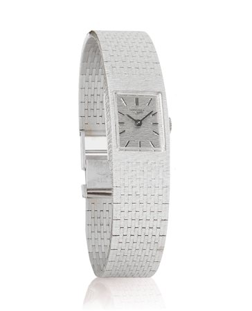 LONGINESLONGINES LADY ANNI '60.Cassa rettangolare in oro bianco 18 kt....
