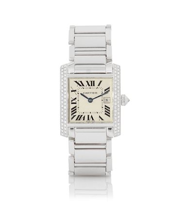 CARTIERCARTIER PARIS TANK FRANCAISE SERIE ATTUALE.Cassa n. 8292910D carré in...