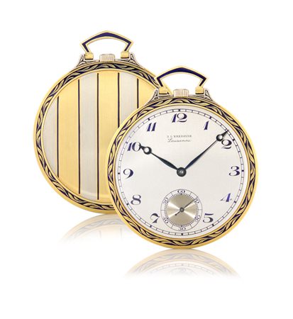 L'EMERAUDEA. L'EMERAUDE ANNI '30. Cassa in oro giallo e bianco 18 kt con...