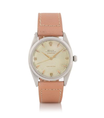 ROLEX REF. 5505ROLEX OYSTER PERPETUAL "RED" EVEREST REF. 5505 DEL 1958.Cassa...
