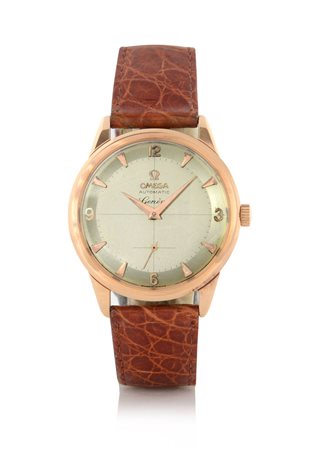 OMEGAOMEGA ANNI '50.Cassa in oro rosa 18 kt. Quadrante argentato a due toni...