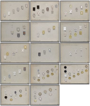 COMPLEMENTI PER OROLOGIRACCOLTA DI 100 QUADRANTI SVIZZERI DECO'. Realizzati...