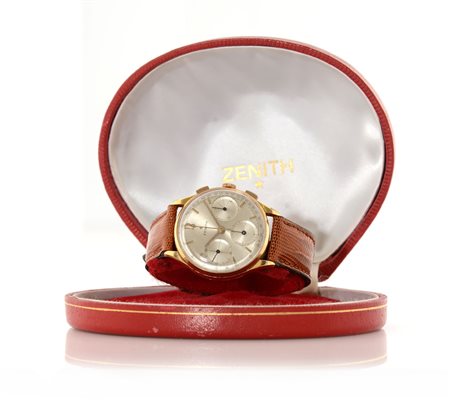 ZENITHZENITH CRONOGRAFO ANNI '50.Cassa n. 295A073 in oro giallo 18 kt con...