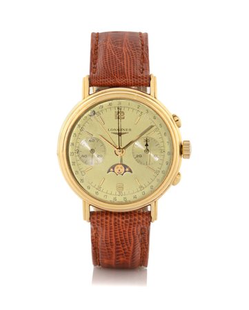 LONGINESLONGINES CRONOGRAFO CON FASI LUNA PRIMI ANNI '90.Cassa n. 21537028 in...