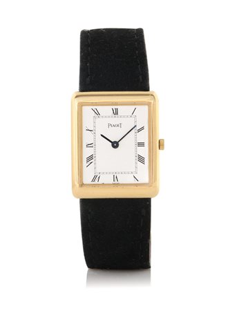 PIAGETPIAGET ANNI '60.Cassa n. 238941 rettangolare in oro giallo 18 kt con...