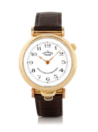 THEOREINTHEOREIN REPETITION AUTOMATIQUE ANNI '80.Cassa laminata oro giallo...