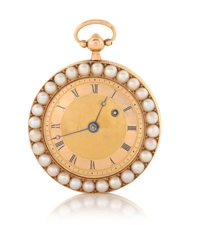 ANONIMOANONIMO 1820 CA.Cassa in oro giallo 18 kt incisa guillochè con profili...