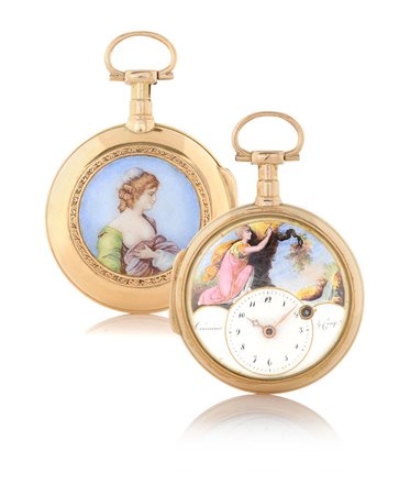 COURVOISIERCOURVOISIER & COMP.E, 1820 CA.Cassa in oro giallo 18 kt centrata...