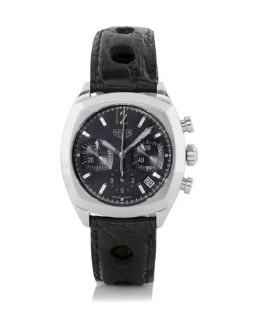 HEUERHEUER MONZA CRONOGRAFO CR 2111 N. 1366 SERIE ATTUALE. Cassa carré galbé...