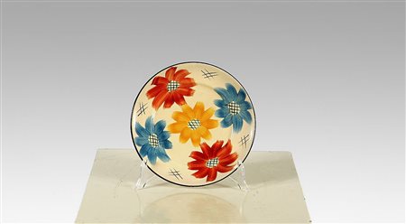 GINORI RICHARD. Due piatti dipinti S. Cristoforo dell' Era Gariboldi. Two...