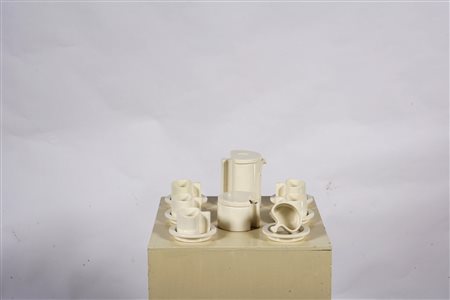 MANGIAROTTI ANGELO. Set te o caffé della ditta Ceramica Ok, Servizio composto...