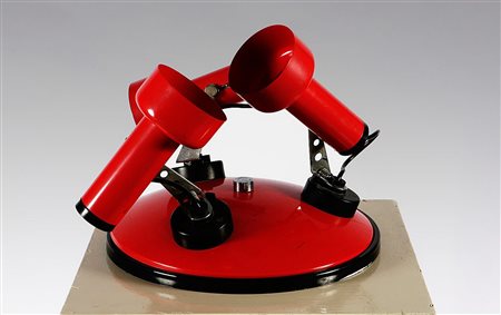 PRODUZIONE ITALIANA - ITALIAN WORK. Lampada Vintage 3 faretti regolabili....