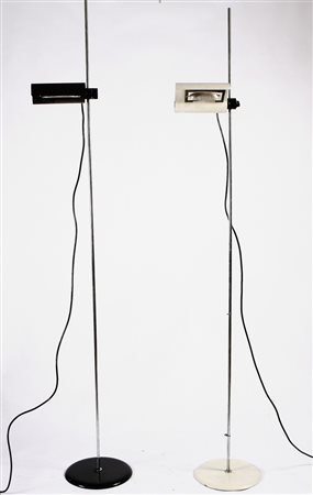 MAGISTRETTI VICO. Due lampade da terra modello "DIM". Cm 32x210. "Dim" floor...