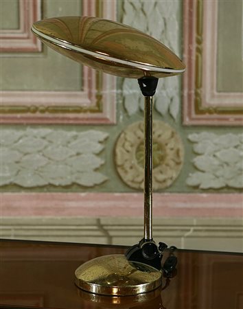 PRODUZIONE ITALIANA - ITALIAN WORK. Lampada da tavolo stile Fasem. Brass...