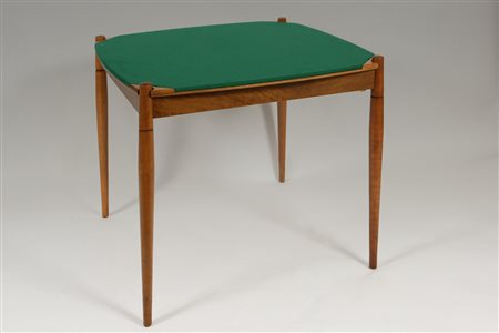 PONTI GIO' (1891 - 1979). Tavolo da Gioco in legno di mogano per Fratelli...