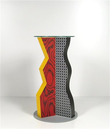 SOTTSASS ETTORE (1917 - 2007). Tavolo Ivory Legno laminato, plastica,...