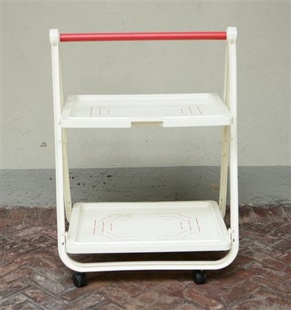CARDIN PIERRE. Carrellino pieghevole. Folding tea trolley. Plastica. Cm...