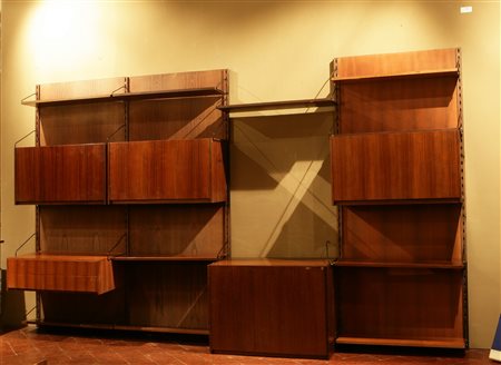 Libreria in legno. Wood library. Legno. Cm 325x200x40. Libreria in legno per...