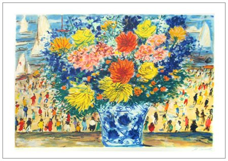 MICHELE CASCELLA Ortona 1892 – Milano 1989 Senza titolo Litografia a colori...