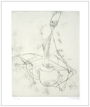 MARINO MARINI Pistoia 1901 – Viareggio 1980 Immaginazione 1970 Acquaforte...
