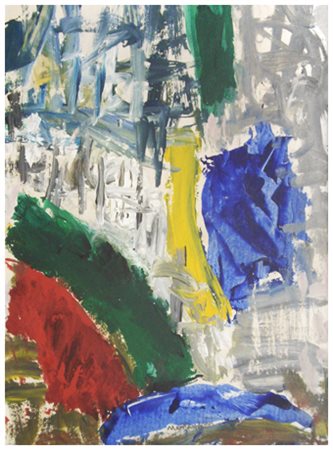 LUIGI MONTANARINI Firenze 1906 – Roma 1998 Senza titolo 1987 Olio su cartone...