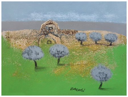 MANLIO BACOSI Perugia 1921 – 1998 Senza titolo Olio su tela 30 x 40. Firma in...