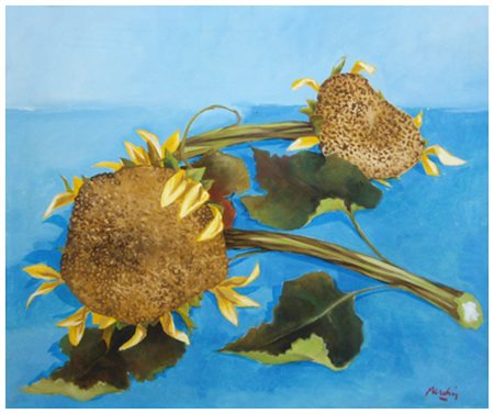 RENZO MESCHIS Palermo 1945 Senza titolo 1993 Olio su tela 70 x 80. Firma in...