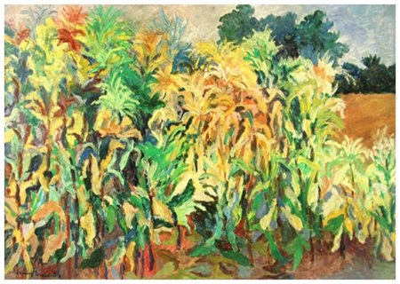 ADRIANA PINCHERLE Roma 1909 – Firenze 1996 Campo di granturco in Versilia...